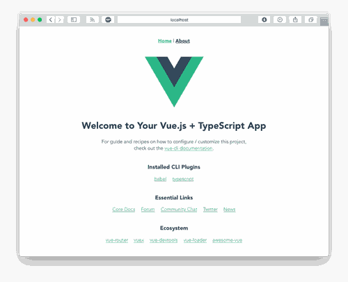 Me generating a project using Vue CLI: "TypeScript! There you are!"